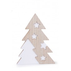 Natale albero legno stelle